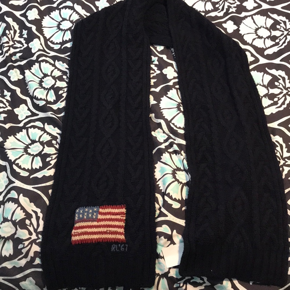 Ralph Lauren Flag Wool Scarf